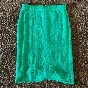 Elegant Green Lace Skirt by Maeve